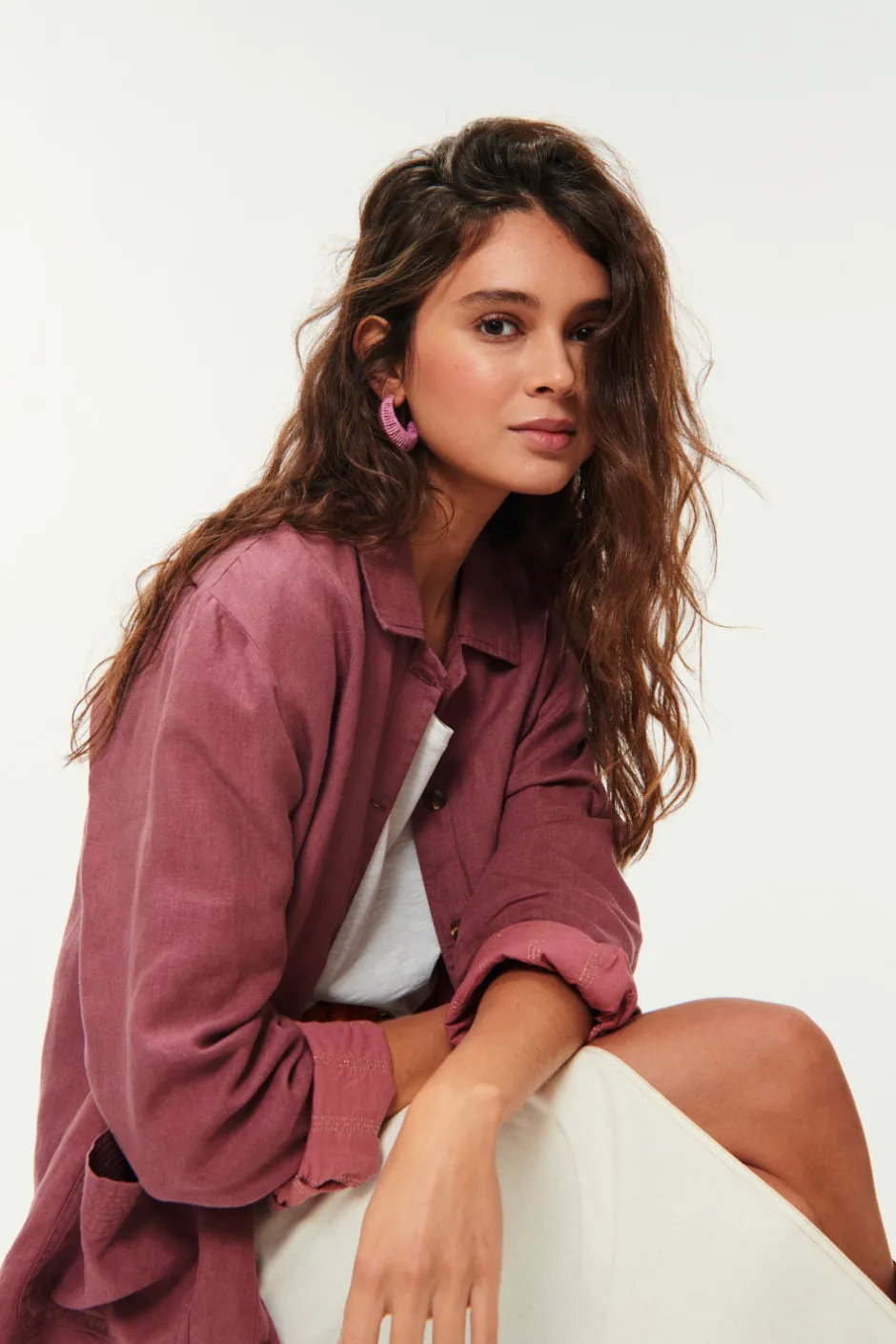 boucles_doreilles_papita_santal_2.webp Boucles D'Oreilles Papita | Des Petit Hauts Flash Sale