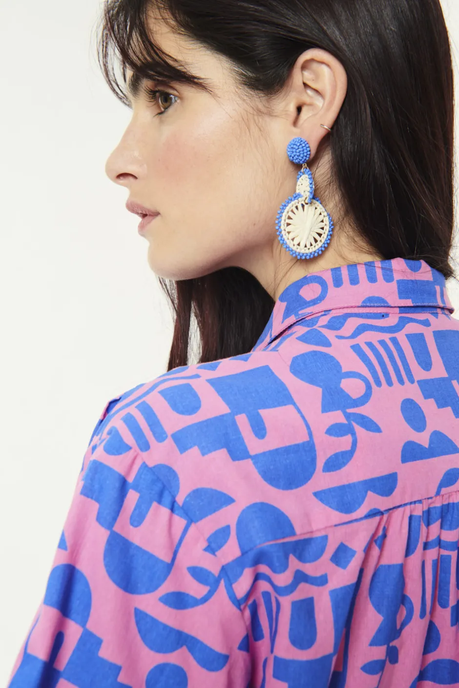 boucles_doreilles_pepitcho_ecrubleu_1.webp Boucles D'Oreilles Pepitcho | Des Petit Hauts New